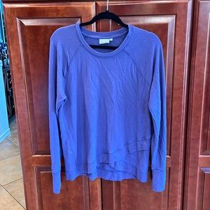 Soft blue athleta long sleeve top